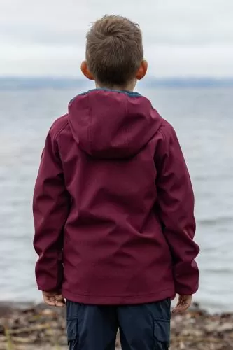 rukka Avan Kinder Soft Shell Jacke - zinfandel