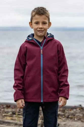 rukka Avan Kinder Soft Shell Jacke - zinfandel