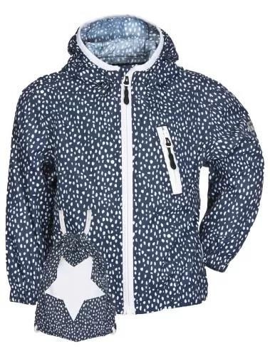 rukka Travelino Kinder Regenjacke für Kleinkinder - dress blue print