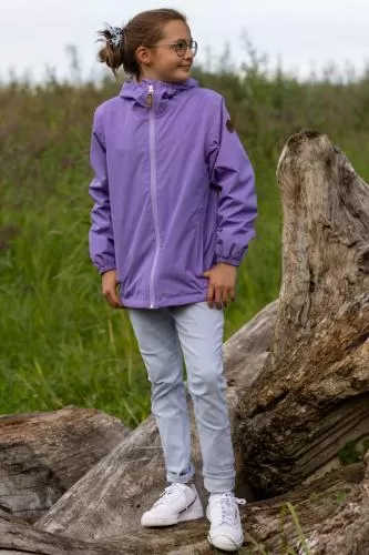 rukka Traveler Kinder Regenjacke mit Gymbag - paisley purple