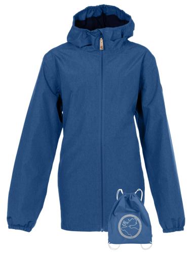 rukka Traveler Kinder Regenjacke mit Gymbag - peacock denim (Grösse: 104)