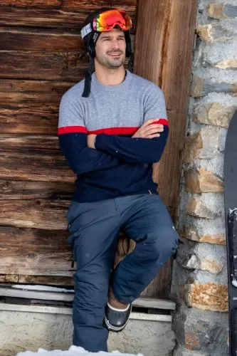 rukka Kuno Herren Pullover Rundhals - silver mélange