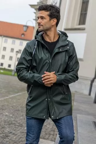 rukka Vance Herren Regenjacke - deep lichen green