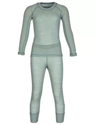 rukka Merlin Kinder langarm Shirt aus Merino Wolle - blue surf