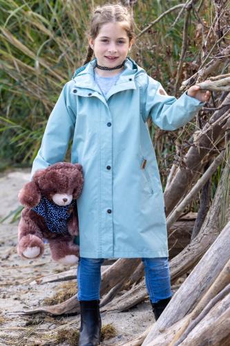 rukka Travelcoat Kinder Regenmantel - dress blue mélange