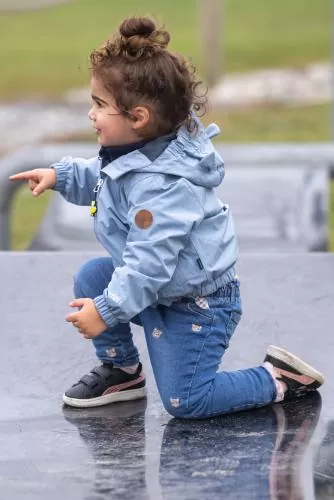 rukka Leja Kinder Regenjacke - mist green