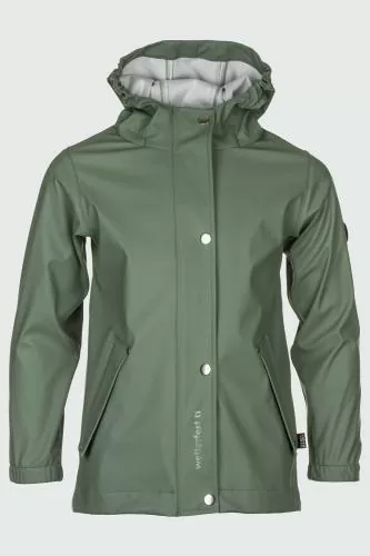 rukka Jem Kinder Regenjacke - hedge green