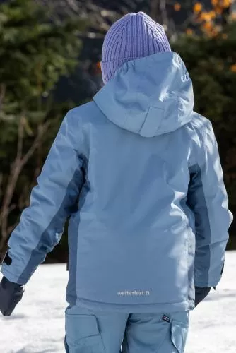rukka Marlo Kinder Skijacke mit Sherpa Futter - faded denim
