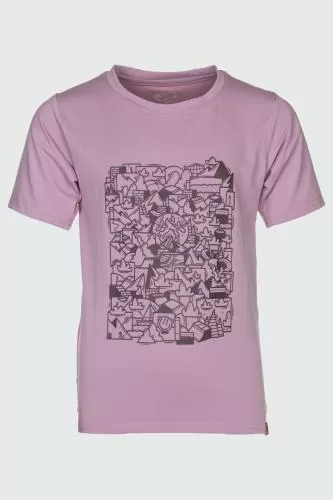 rukka Rafi Funktions T-Shirt Kinder - mauve shadows
