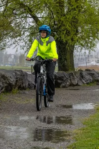 rukka Cyclist Damen Regenjacke - fluorescent lemon