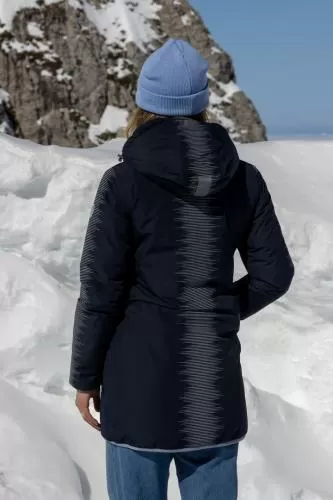 rukka Gale Damen Winterjacke reflektierend und reversibel - dark navy