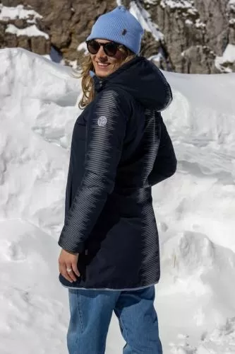 rukka Gale Damen Winterjacke reflektierend und reversibel - dark navy