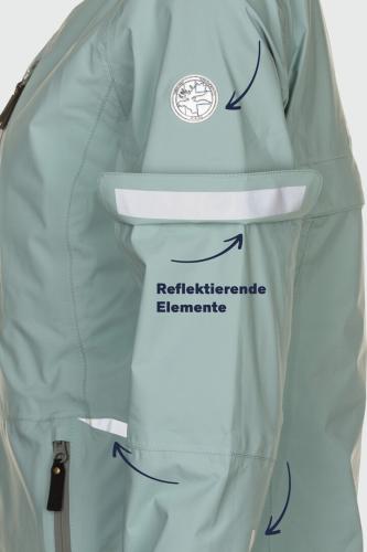 rukka Trailblaze Damen Regenjacke - neon pink