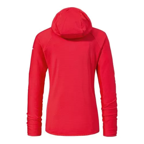 Schöffel Fleece Hoody Style Cascata WMS - red