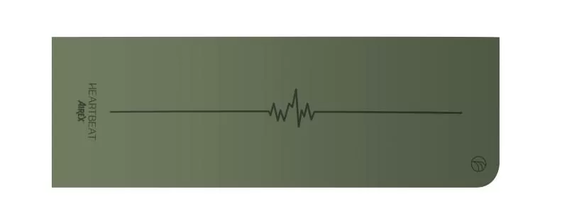 Airex Yoga mat HEARTBEAT - olive, 1830x610x4 mm
