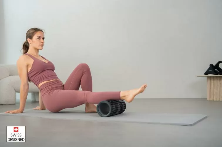 Airex HEARTBEAT Massage Roller - black, 330 x 140 mm