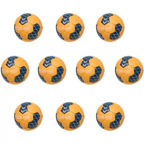 10-er Set Hummel Training Handball - Gr. 2, orange, marine, yellow