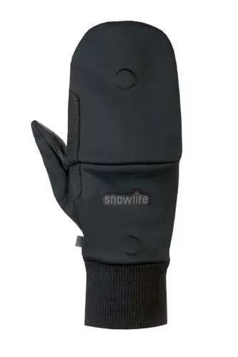 Snowlife WS Soft Shell Mitten Cap - black