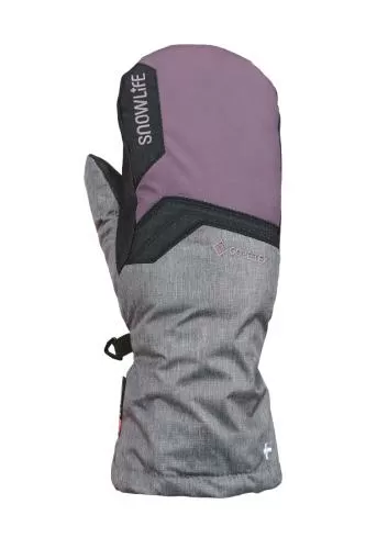 Snowlife JR Lucky GTX Mitten - grey/rose