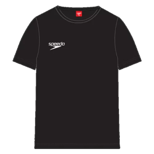 Speedo T-shirt with Small Logo Unisex Teamwear Male Adult - Black