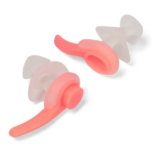 Speedo NEW Biofuse Earplug Accessories - Clear/Fluro Tange