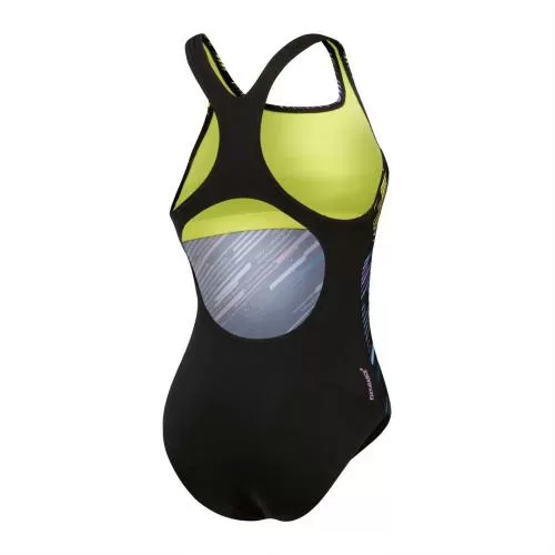 Speedo Digital Printed Medalist Swimwear Female Adult - Black