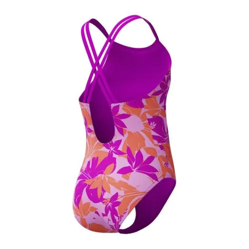 Speedo Printed Twinstrap Swimwear Female Junior/Kids - Diva