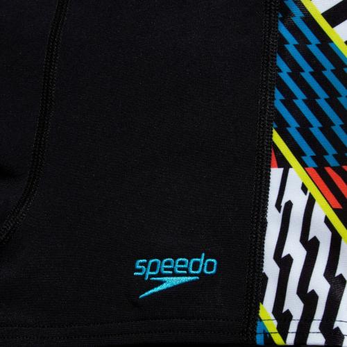 Speedo Digital Panel Aquashort Swimwear Male Junior/Kids - Black, White, W