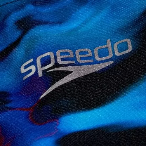 Speedo Badeanzug Placement Digital Leaderback Swimwear Female Adult - Black/Cobalt Pop/