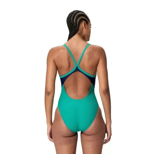 Speedo Solid Racerback 1pc Swimwear Female Adult - Peacock Teal/Peacoat