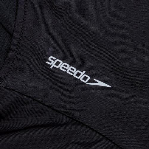 Speedo Solid Scoop with Mesh 1 Pc Swimwear Female Adult - Anthracite 19-4
