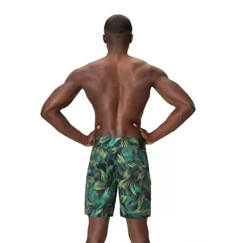 Speedo Print Lookout Boardshort 18" Watershorts Male Adult - Anthracite/Deep Olive