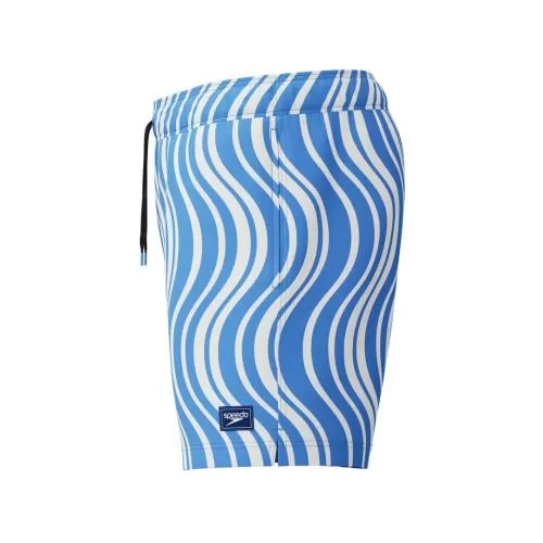 Speedo Print Redondo Edge Volley 16" Watershorts Male Adult - Periwinkle/White