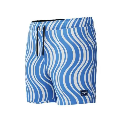 Speedo Print Redondo Edge Volley 16" Watershorts Male Adult - Periwinkle/White