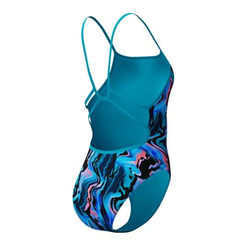 Speedo Printed Web Back Swimwear Female Adult - Canyon Ombre/Black