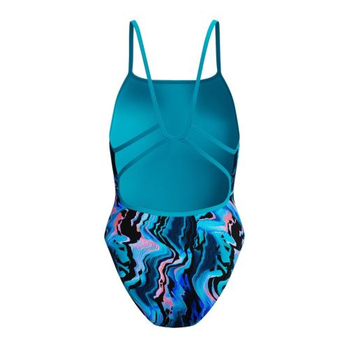 Speedo Printed Web Back Swimwear Female Adult - Canyon Ombre/Black
