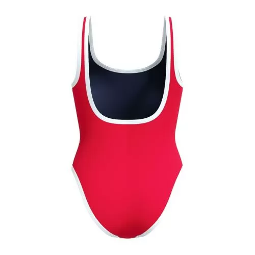 Speedo Solid Bound Scoop 1 Pc Swimwear Female Adult - High Risk Red