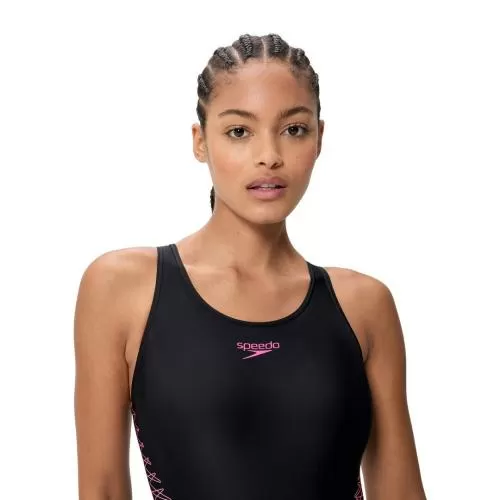 Speedo Placement Muscleback Swimwear Female Adult - Anthracite