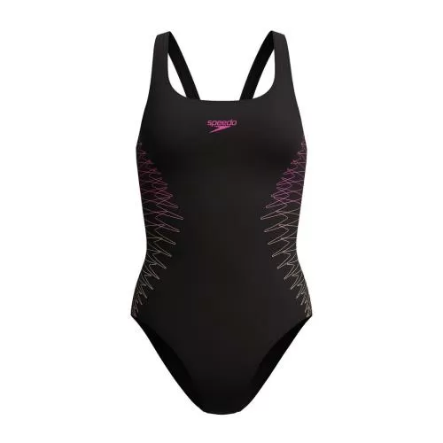 Speedo Placement Muscleback Swimwear Female Adult - Anthracite