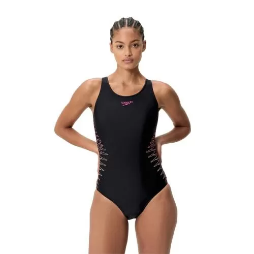 Speedo Placement Muscleback Swimwear Female Adult - Anthracite