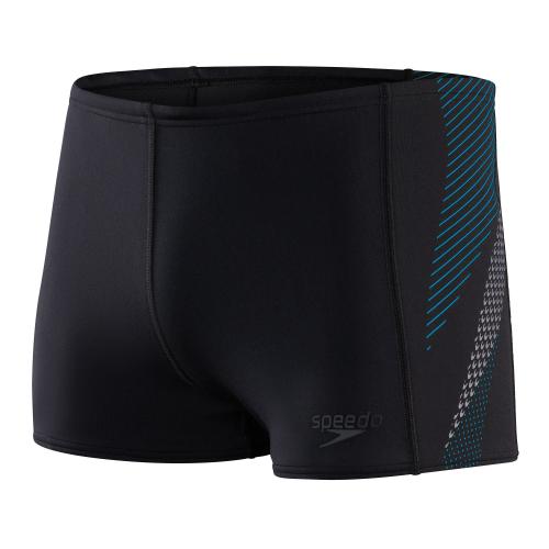 Speedo Tech Panel Aquashort Adult Male - Black/Pool/USA Ch