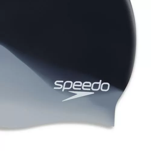Speedo Multi Colour Silicone Cap Swim Caps Adult - SPEEDO BLACK / MONUMENT / FADED STORM