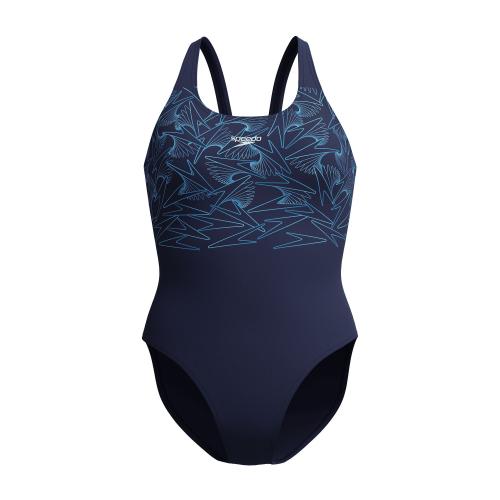 Speedo HyperBoom Placement Muscleback Swimwear Female Adult - Lagoon Blue