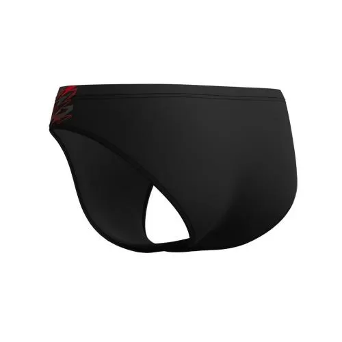 Speedo Medley Logo Brief 7cm Swimwear Male Adult - Anthracite/High Risk Red