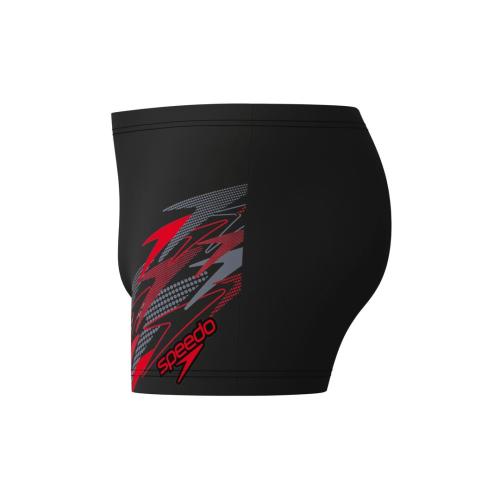 Speedo Medley Logo Aquashort Swimwear Male Adult - Anthracite/High Risk Red