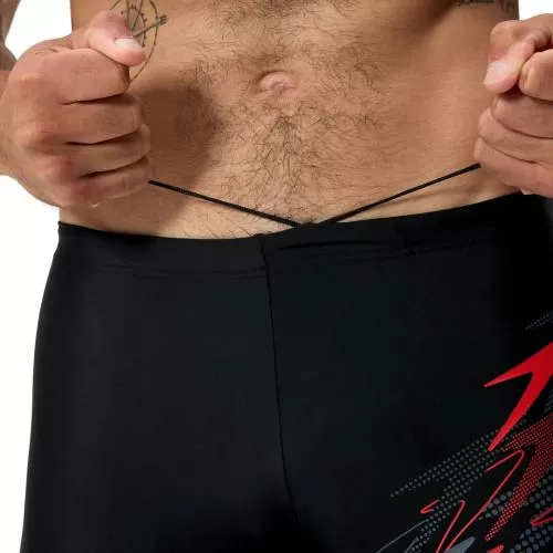 Speedo Medley Logo Aquashort Swimwear Male Adult - Anthracite/High Risk Red