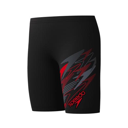 Speedo Medley Logo Jammer Swimwear Male Junior/Kids - Anthracite/High Risk Red