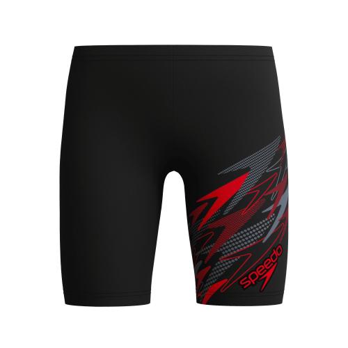 Speedo Medley Logo Jammer Swimwear Male Junior/Kids - Anthracite/High Risk Red