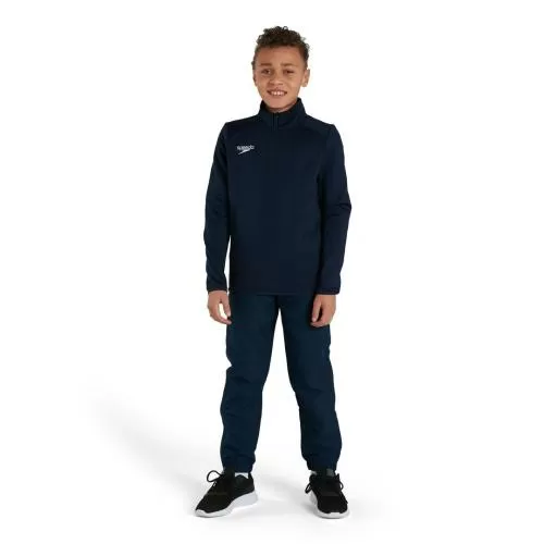 Speedo CLUB 1/4 ZIP MIDLYR TRN TOP JM Teamwear Junior Unisex - NAVY