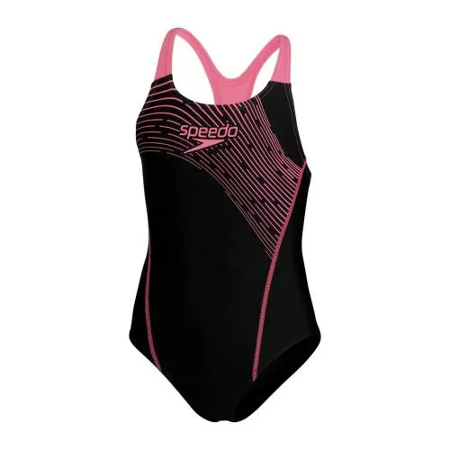 Speedo Medley Logo Medalist Swimwear Female Junior/Kids - Black / Fandang